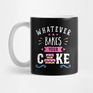 Whatever Bakes Your Cake Typography Mug